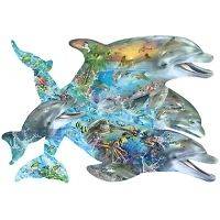   Of The Dolphins Shaped Jigsaw Puzzle 1000 Piece #95264 SunsOut NEW