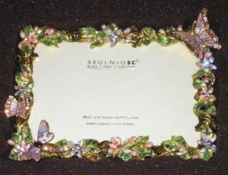 ARGENTO SC SWAROVSKI Crystal Picture Frame 4x6 G NEW