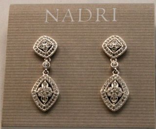 nadri crystal drop earrings