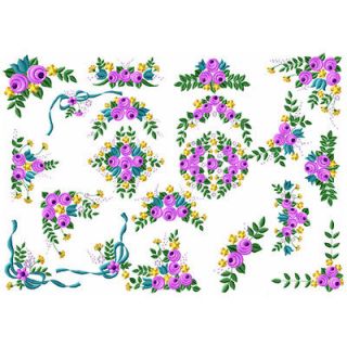 ABC Designs 18 Roses Essentials Machine Embroidery Designs Set 4x4 