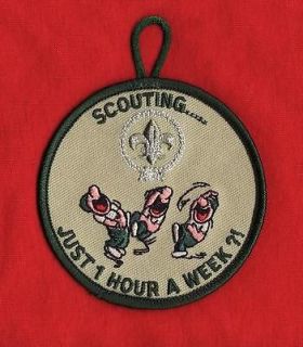 ONE HOUR a WEEK ? Boy Cub Scout Scouts Patch Centennial Uniform 