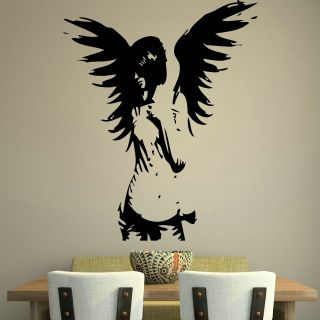 ANGEL large fairy kids wall art stickers graphic stencil kitchen 