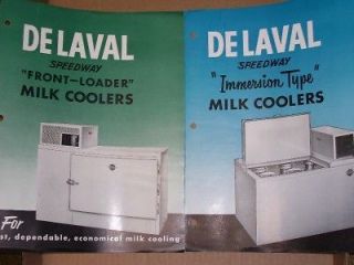Vtg De Laval Separator Co Catalogs~Speed​way Milk Cooler