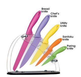 Colorful Kitchen Knife Set   6 piece set   Avon  NEW Reg. $39.99