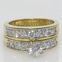 cubic zirconia engagement ring in Engagement/Wedding Ring Sets
