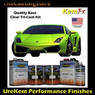  Lime Green Pearl TriCoat Tri Coat 3 Stage Custom Auto Car Paint Kit