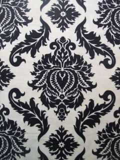 damask fabric black