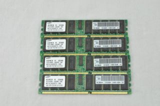 Samsung 4GB (4x1GB) Server Memory DDR PC2100 ECC M312L2828DT0 C​B0