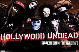 HOLLYWOOD UNDEAD POSTER ~ AMERICAN TRAGEDY 22x34 Music J Dog Charlie 