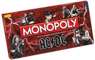AC/DC Collectors Edition Monopoly Game AC DC Rock Band Monopoly 