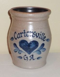 Rowe Pottery Works ~ Personalized Salt Glaze Crock ~ Cartersville Ga