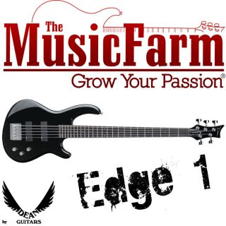 Dean Edge 1 5 String Black Electric Bass Guitar