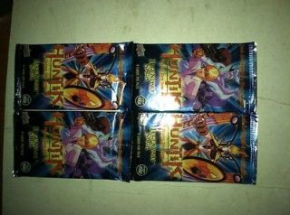 huntik legendary saga trading cards lot of 4 packs mint