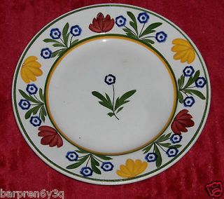vtg VILLEROY & BOCH decorative PLATE floral DESSERT dish SAAR BASIN 