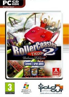 ROLLER COASTER TYCOON 2 DELUXE  COMPUTER PC GAME NEW, SEALED