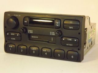 Lincoln Continental Car Radio 1995 1996 1997 AM FM Cassette Part F50F 