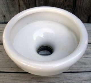 Vintage Dental Chair Milk Glass Dentist Rinse Bowl Sink Home Decor