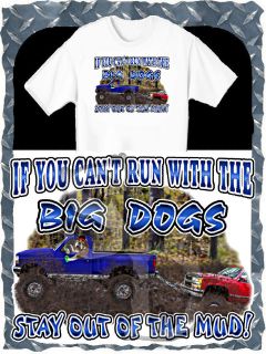 LIFTED FORD 4X4 TRUCK MUD BOGGING BIG DOG PRINTED T SHIRT NEW SIZE 