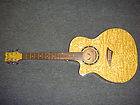 DEAN Lefty Acoustic Electric Guitar EQAL GN Exotica Quilt Ash Natural