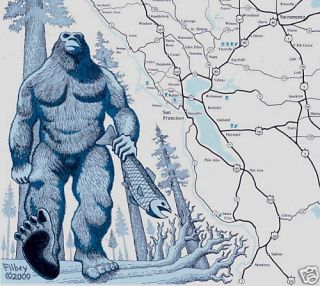 BIGFOOT Country Touring Map of Northern California