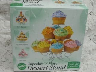 Wilton Cupcakes N More Dessert Stand Display Holder, Holds 13, Mint 