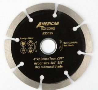 DRY Diamond Blade Perfect for Marble Cutter Tile Cutting Tools 3/4 