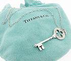 Tiffany Co diamond 18k white gold necklace pendant