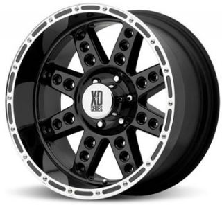 18 XD XD766 DIESEL Wheels & TIRES Black OFFROAD RIMS