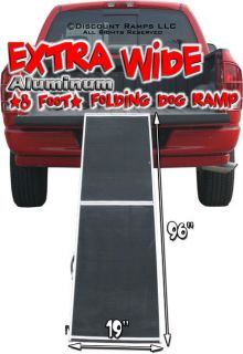 Newly listed 8 EXTRA WIDE FOLDING DOG RAMP ALUMINUM HUNTING RAMPS (DR 