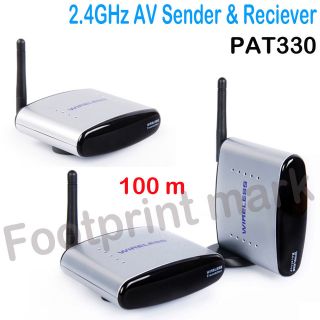  RF 150m Wireless AV Audio Video Sender HD TV 1 Transmitter 2 Receivers