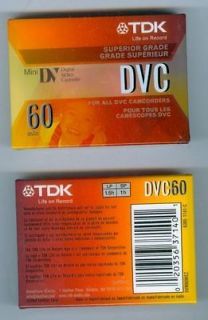TDK Mini Digital Video Cassette, 60 Minutes   TDK37140