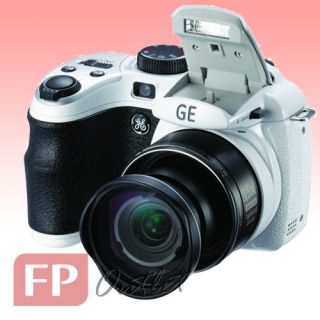   X500 16MP 15X Zoom 27mm Wide Program AE Bridge Digital Camera White
