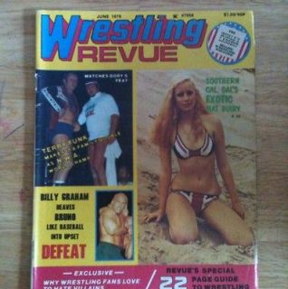 Wrestling Revue Magazine June 1976 Dory Terry Funk Womens Girls WWF 