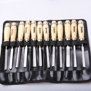 DIY 12pcs Various Wood Hand Carving Tools,Chisels,Woodworking Gauges 