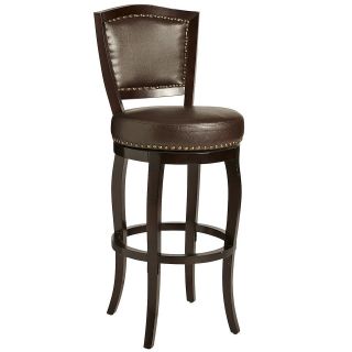 From Pier 1 Imports ONE Genuine Leather Swivel Barstool