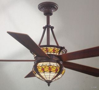 NEW 52 Hampton Bay Studdart Ceiling Fan by Dale Tiffany with Remote