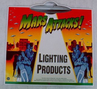 Mars Attacks 1996 Vintage Store Display Sign