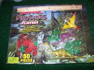 Dinosaurs Jurassic 50 piece playset   Brand new   Great Playset 