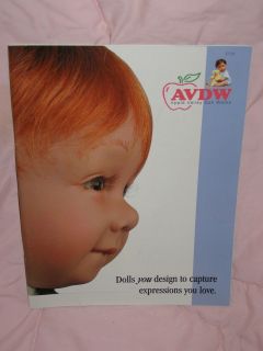 Apple Valley Doll Works 2000 CATALOG Featuring Faces Body Kits & More 