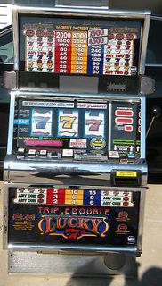 IGT S2000 COINLESS SLOT MACHINE TRIPLE DOUBLE LUCKY 7s RARE MACHINE