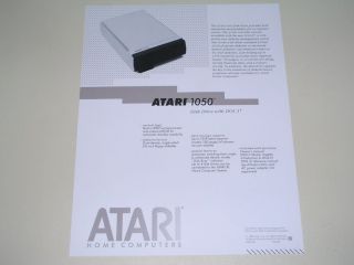 CES ad sheet   Atari 1050 Disk Drive   400/800/XL/XE