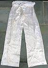   COLLECTION purple label cream silk long dress pants sz 6 medium nwt