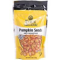 Organic Pumpkin Seeds Dry Roasted Salted by Eden Organic 4 oz Seed