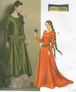 Camelot LOTR Medieval dress PATTERN 2Sew Butterick 4827 SCA Marion L 