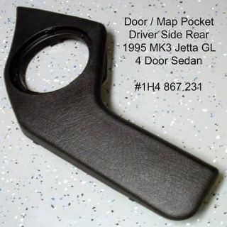   Jetta Golf Door Panel Lower Map Pocket DR 1995 Door Panel 1H4867231