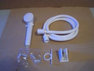 RV BISQUE SHOWER HEAD/HOSE WITH ON/OFF SWITCH
