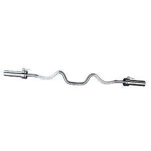 Cap Barbell Solid Super Curl Bar with Collars NEW