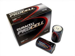 CASE 12 NEW DURACELL PROCELL SIZE D Alkaline Batteries EXP 2017