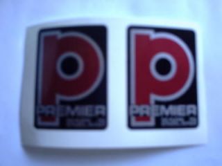 Premier Drums vinyl shell badges 1 only (self adhesive) Interior or 