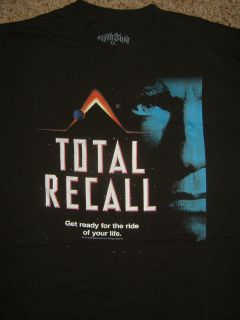 Total Recall Movie Dvd Cover Arnold Schwarzenegger T Shirt
